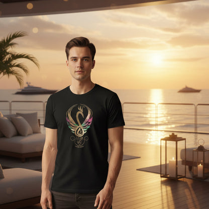 Celtic Swan | Mystic Glow Unisex T-Shirt