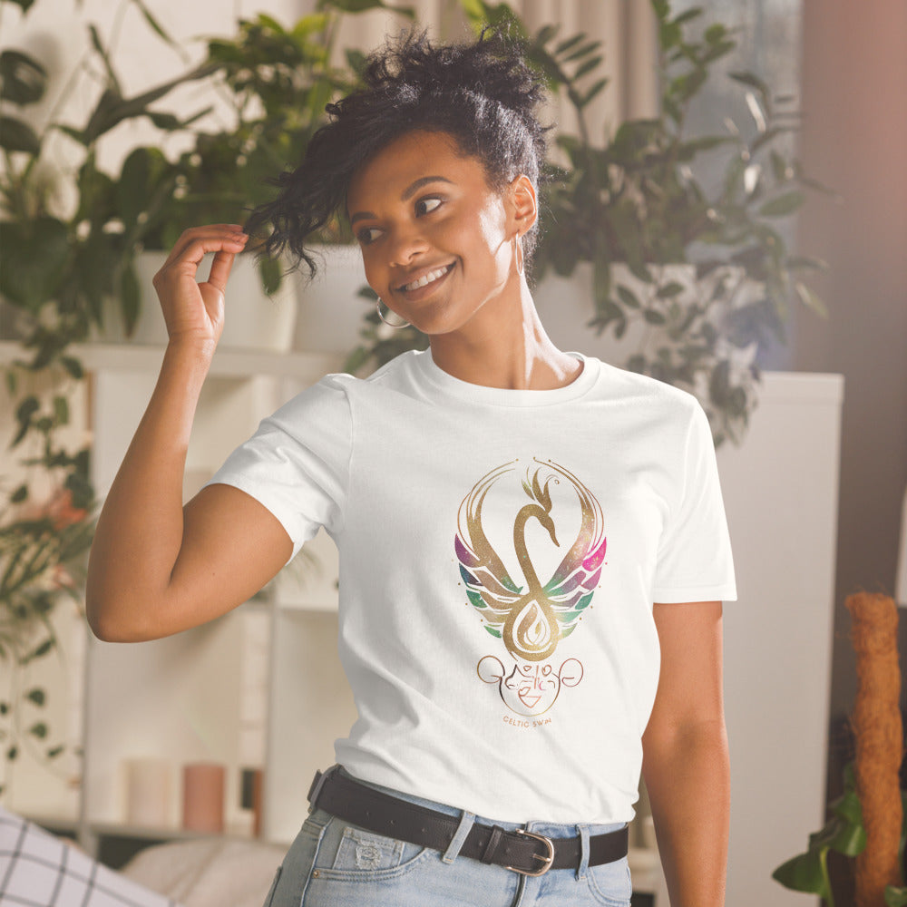 Celtic Swan | Mystic Glow Unisex T-Shirt