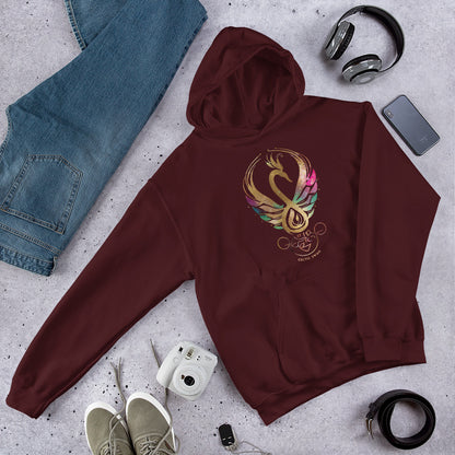 Celtic Swan | Mystic Glow Unisex Hoodie